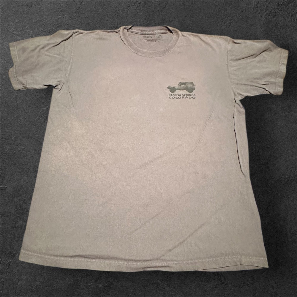 Vintage Y2K Jeep Off Road Graphic T Shirt Pagosa Springs Colorado Mens L